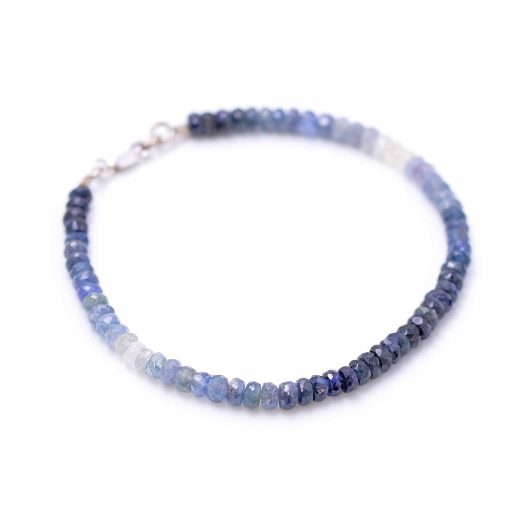 Sapphire Button Stone Bracelet