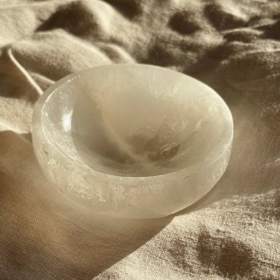 Selenite Crystal Healing Bowl