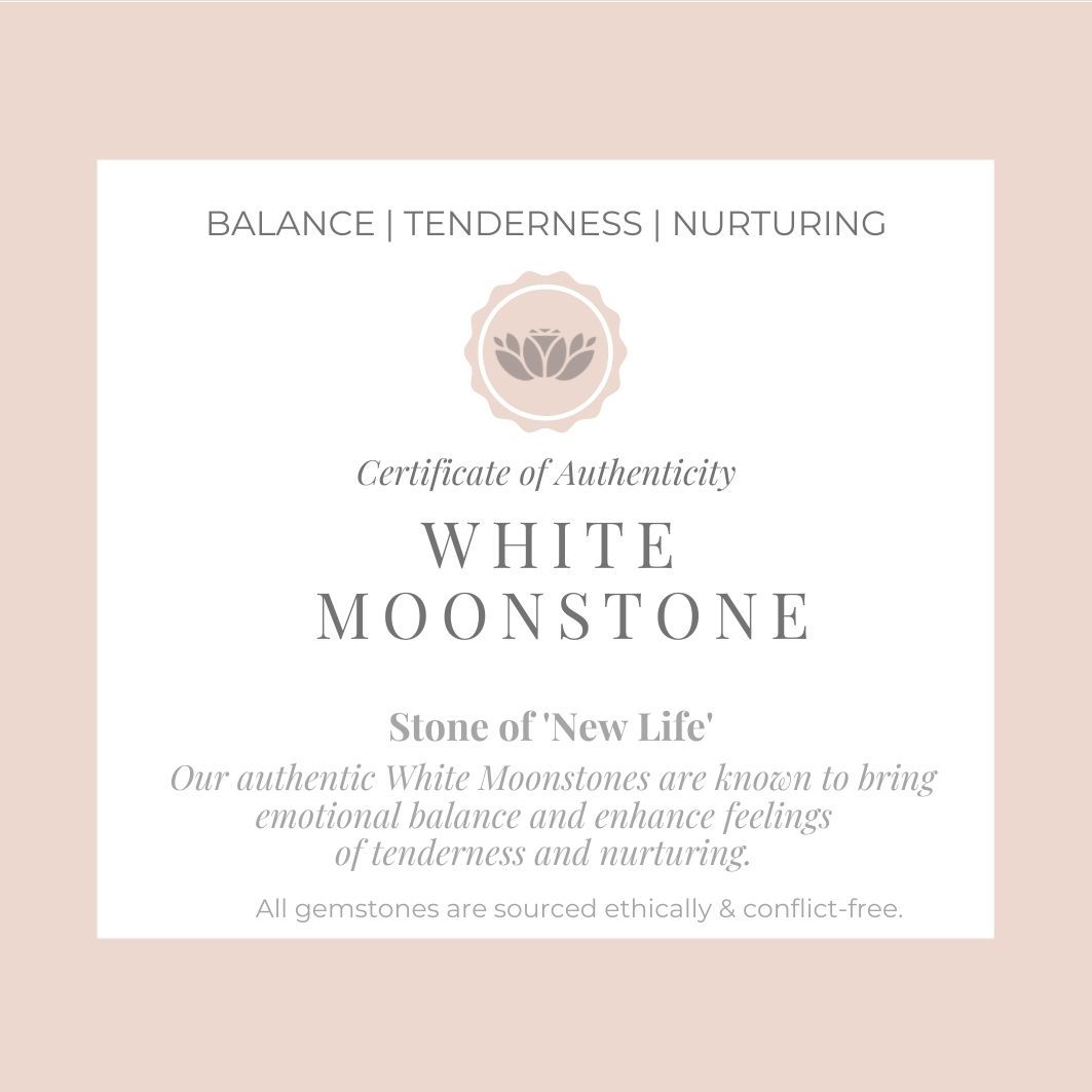 certificate of white moonstone