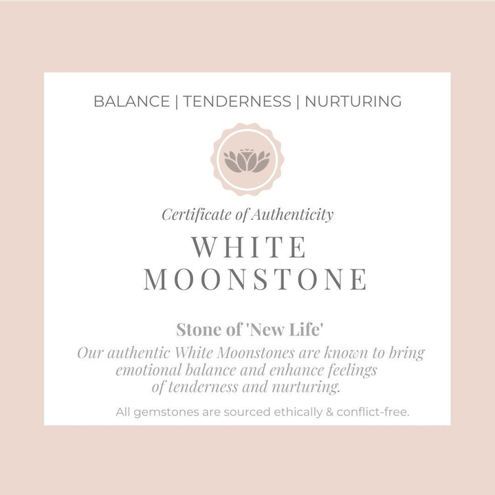 certificate of white moonstone