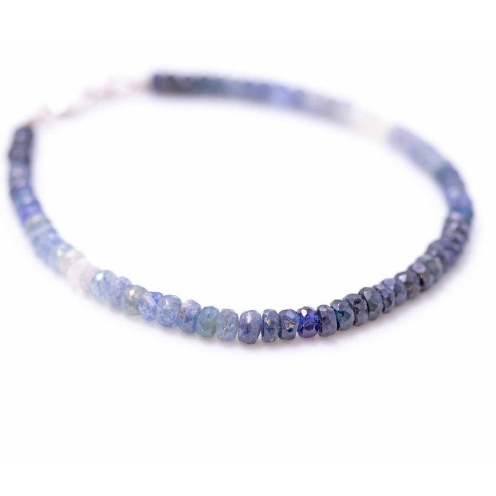 Sapphire Button Stone Bracelet