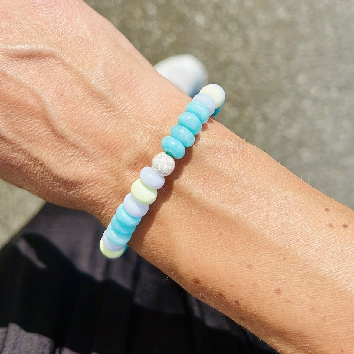 Amazonite Dream Bon Bon Stone Bracelet