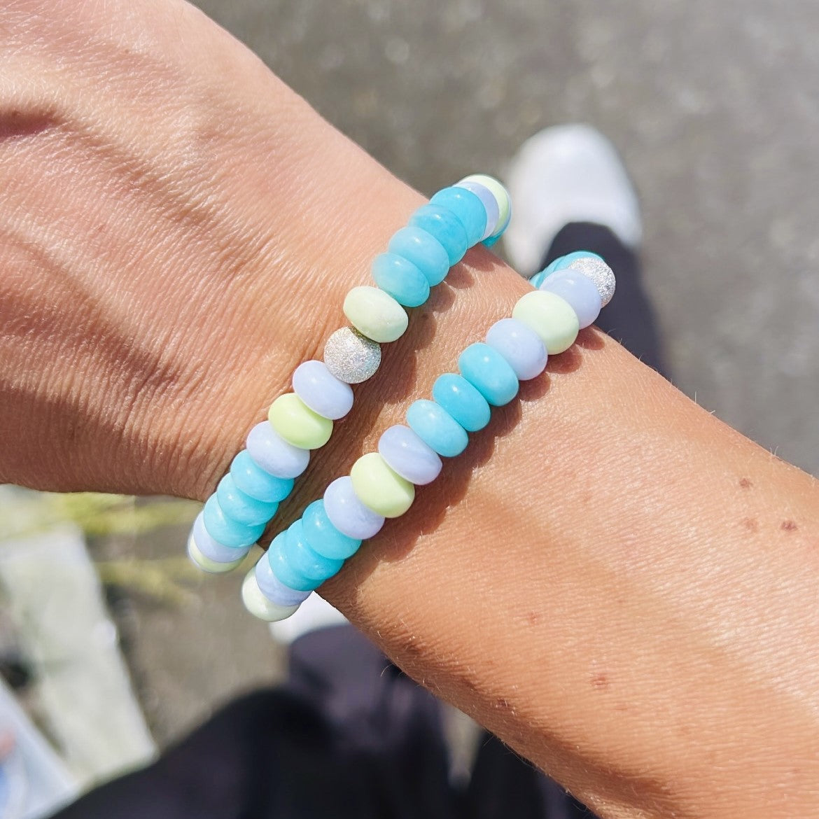 Amazonite Dream Bon Bon Stone Bracelet