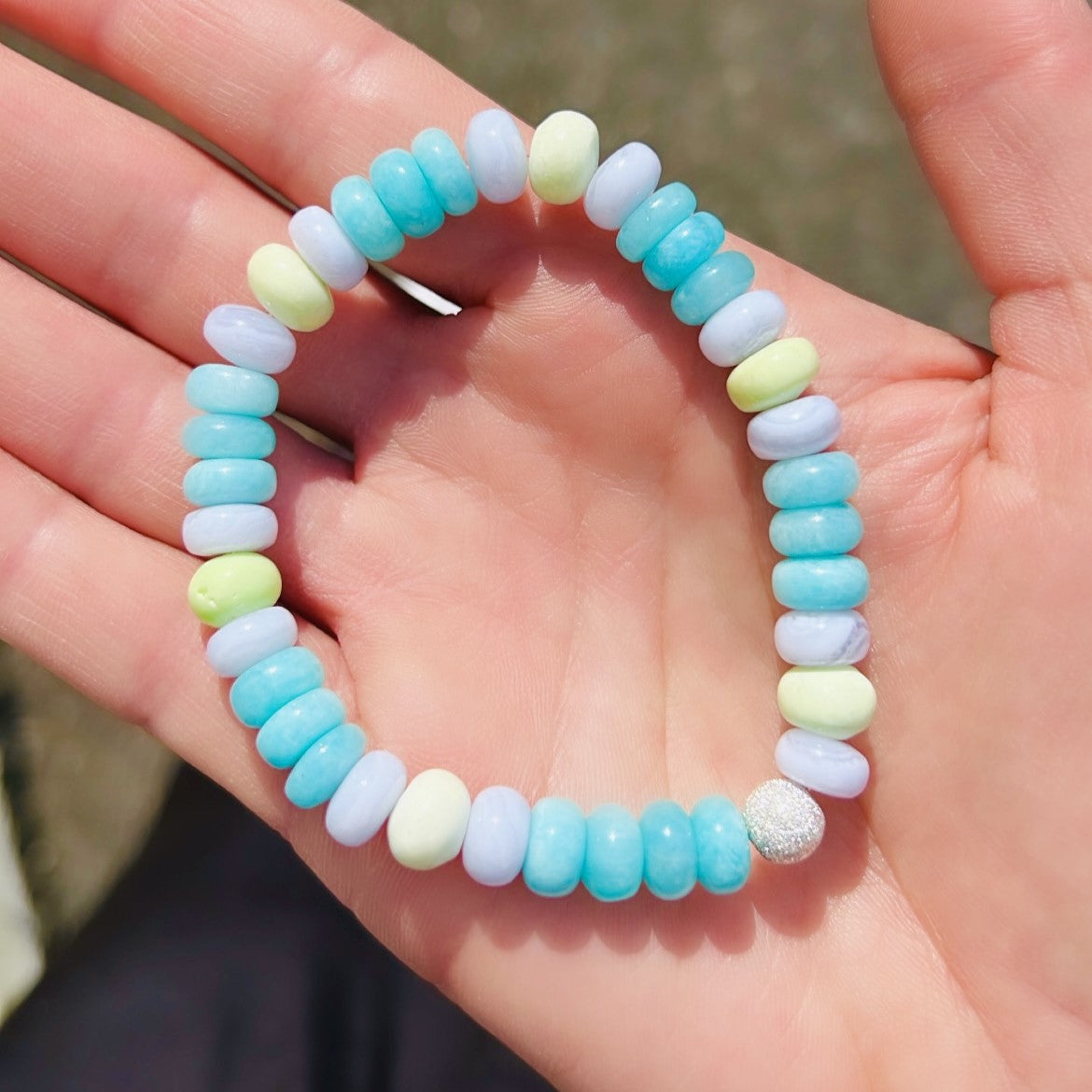 Amazonite Dream Bon Bon Stone Bracelet