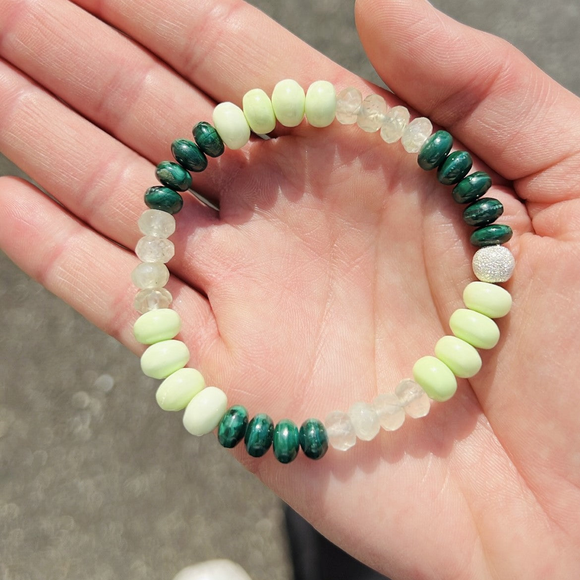 Green Ivy Bon Bon Stone Bracelet