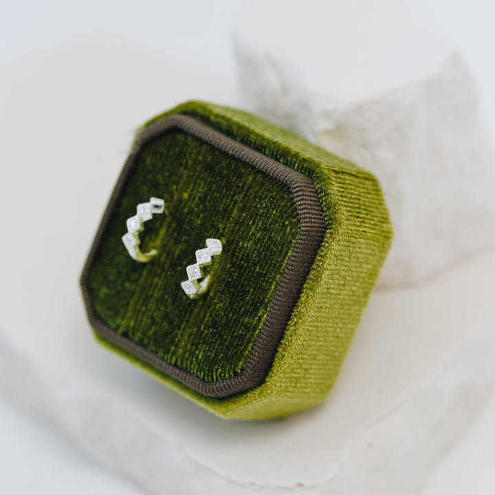 Sparkle Star Huggie Earrings