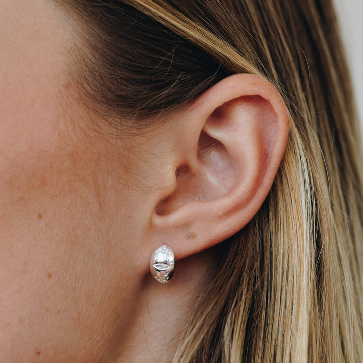 Starlit Gold Stud Earrings
