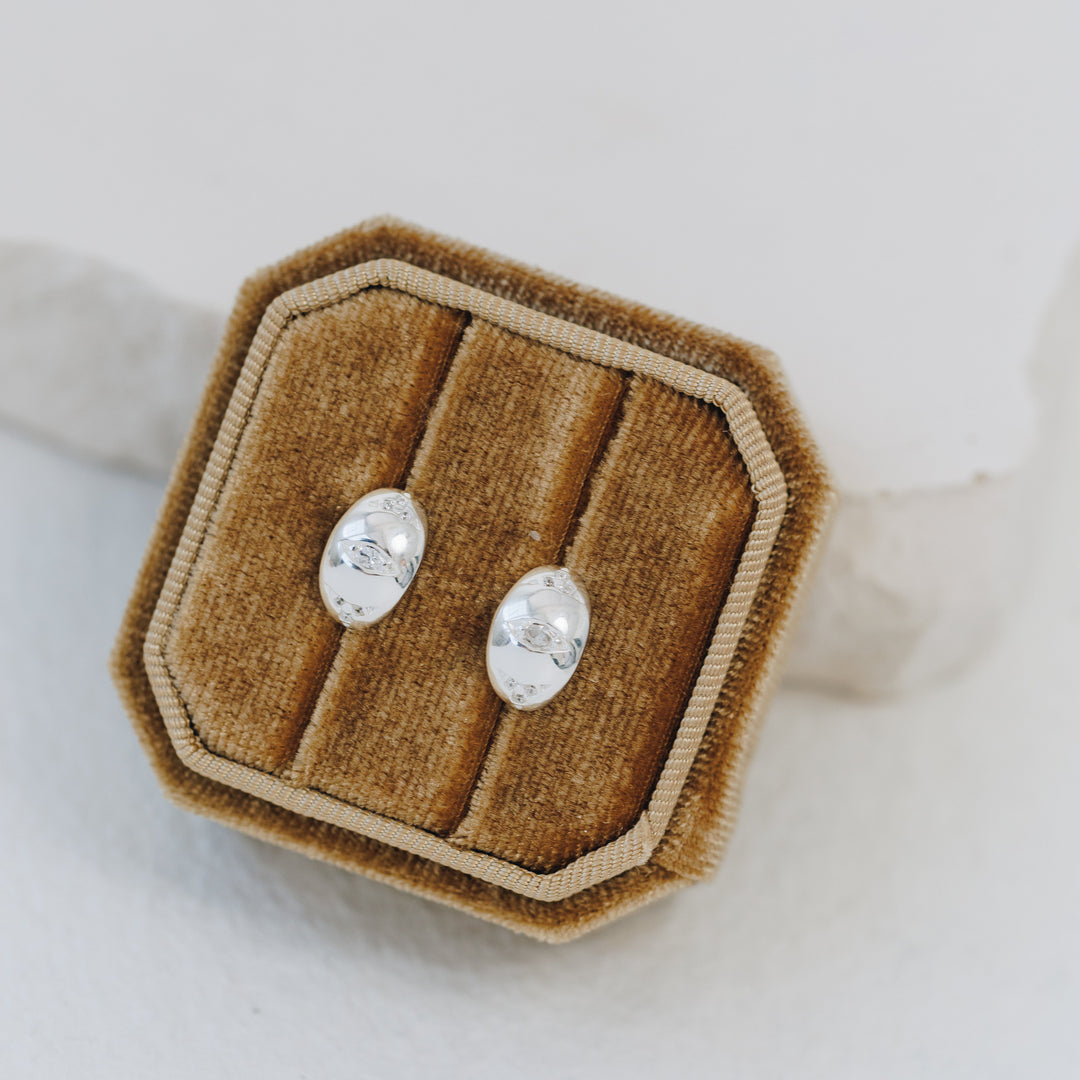 Starlit Gold Stud Earrings