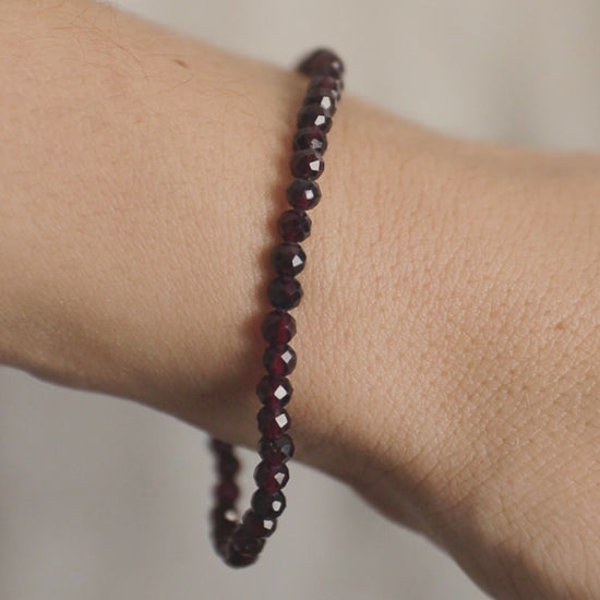 Garnet Stone Bracelet - Robyn Real Jewels