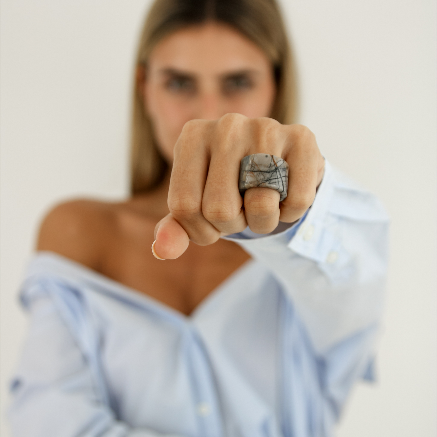 Picasso Jasper Stone Ring - Robyn Real Jewels 