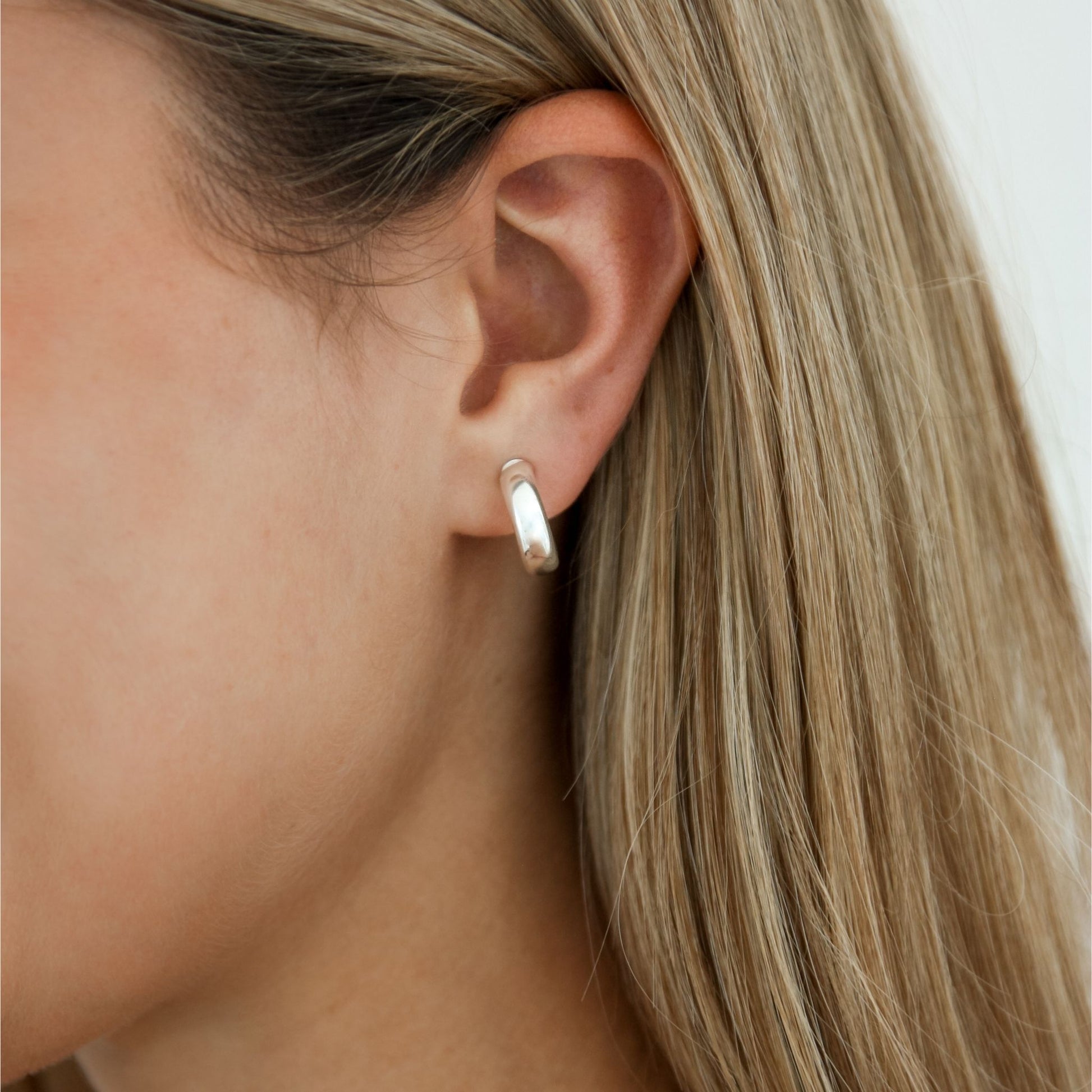 Tube Hoop Earrings - Robyn Real Jewels
