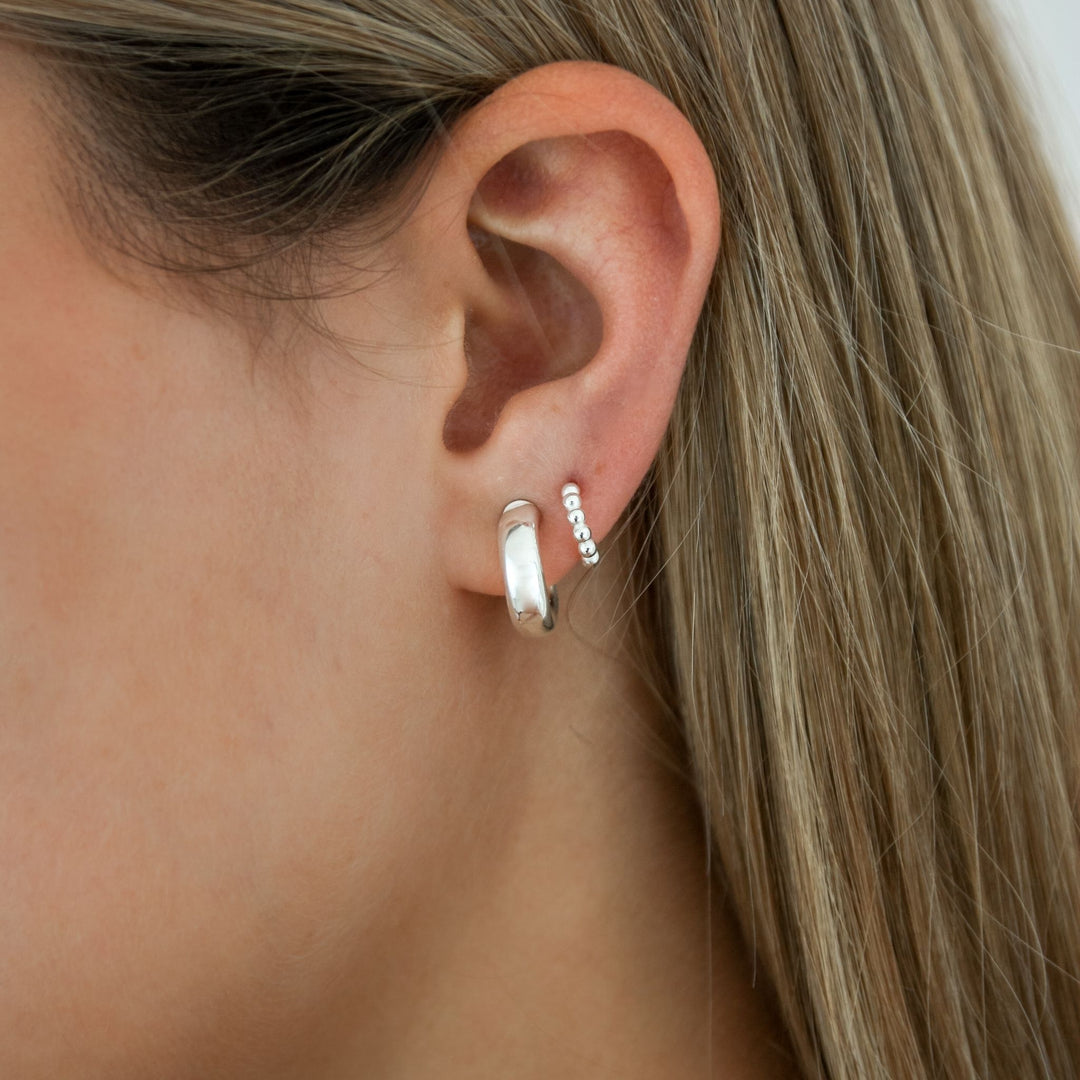 Tube Hoop Earrings - Robyn Real Jewels