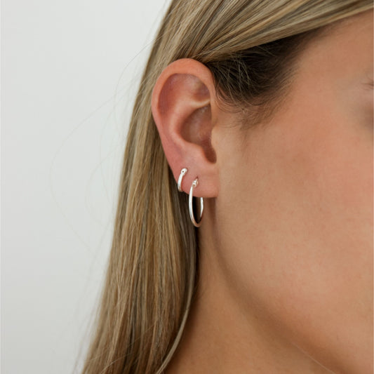 Classic Mini Hoop Earrings - Robyn Real Jewels 