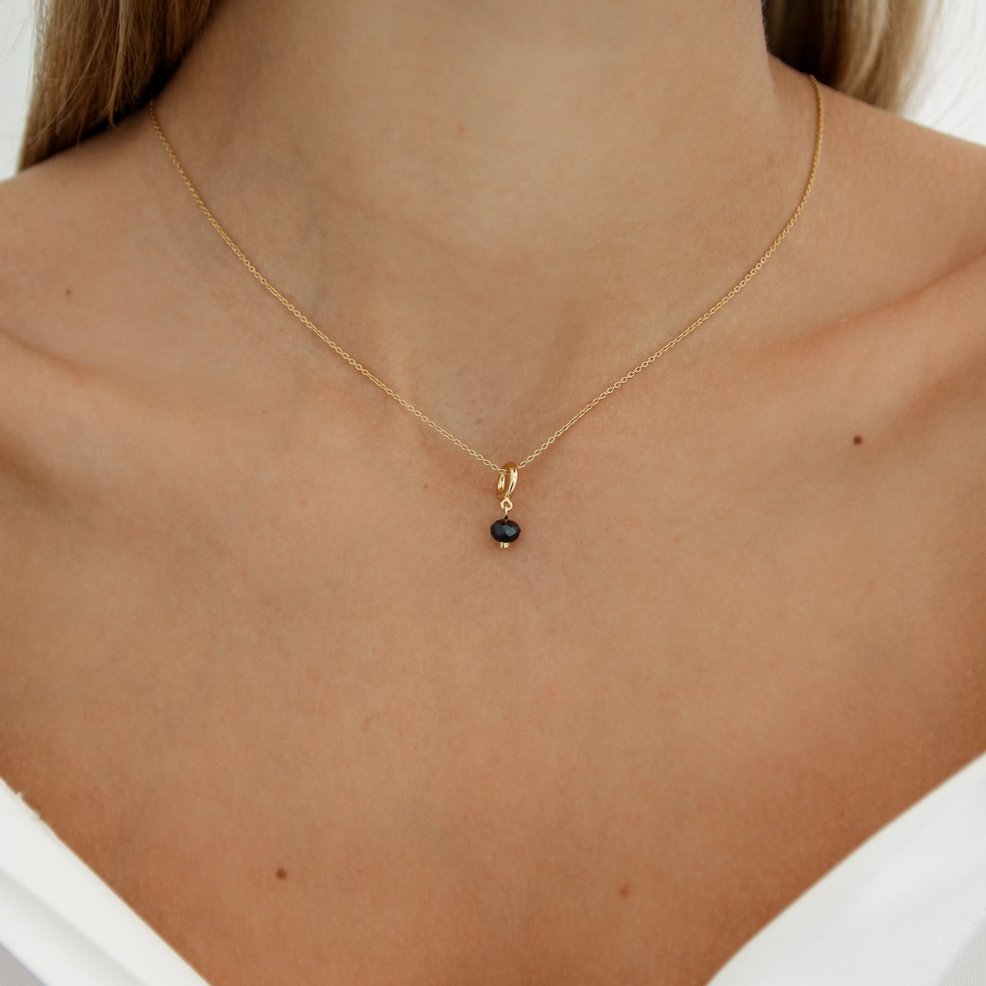 Delicate Garnet Pendant - Robyn Real Jewels