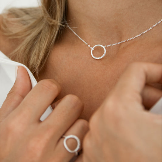 Circle Sparkle Necklace