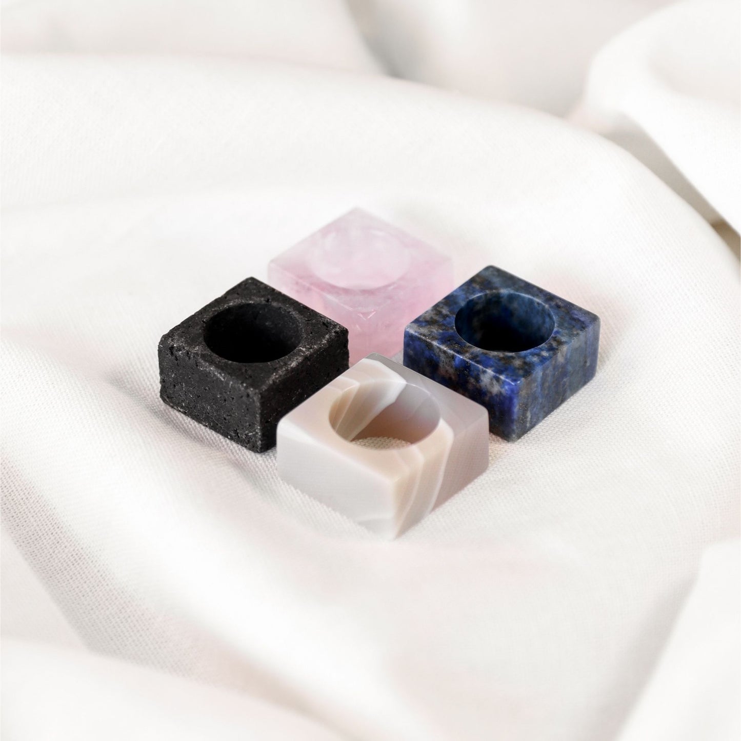 Lapis Square Stone Ring - Robyn Real Jewels