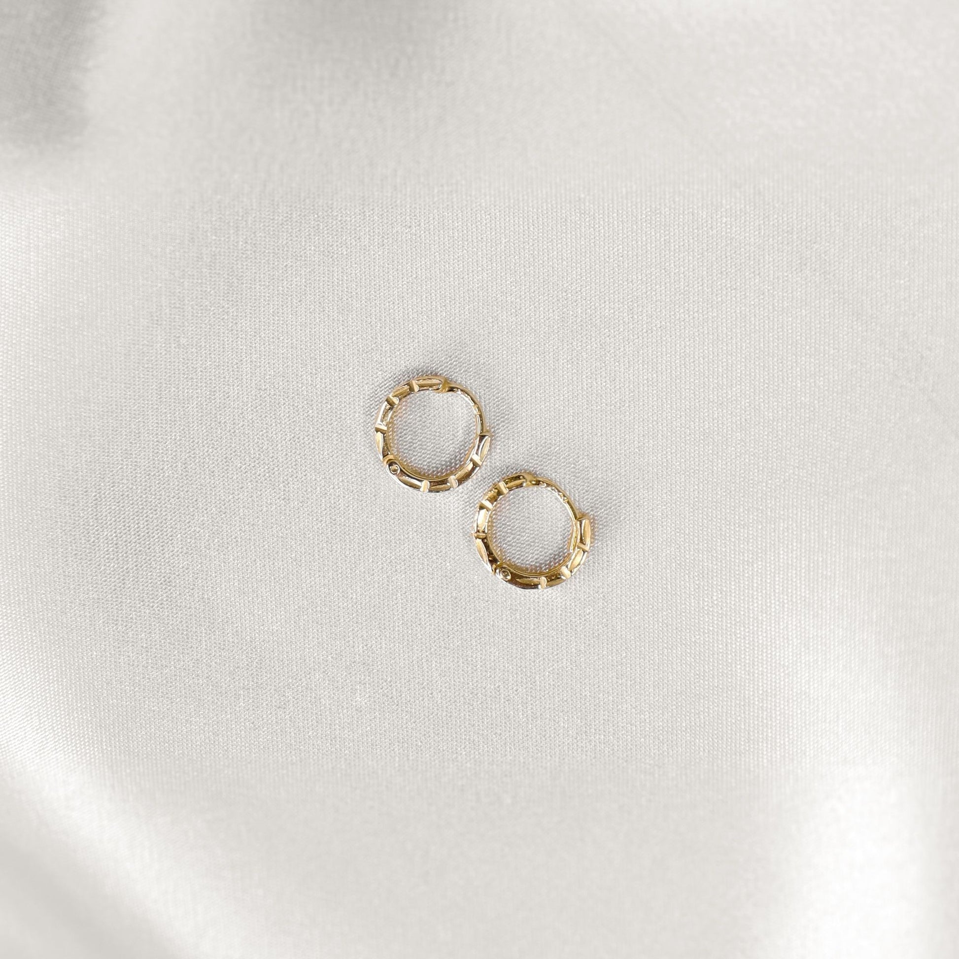 Sparkle "Square" Huggies - Robyn Real Jewels