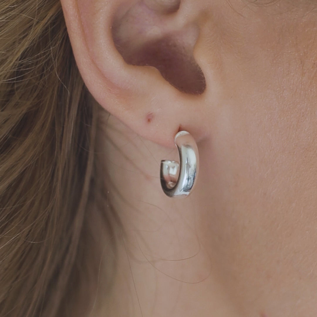  Tube Hoop Earrings - Robyn Real Jewels