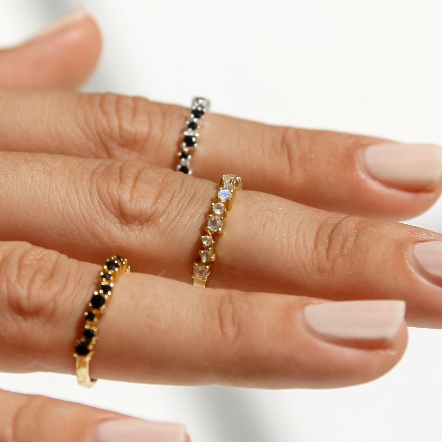 Iris Black Cubic Zirconia Ring - Robyn Real Jewels