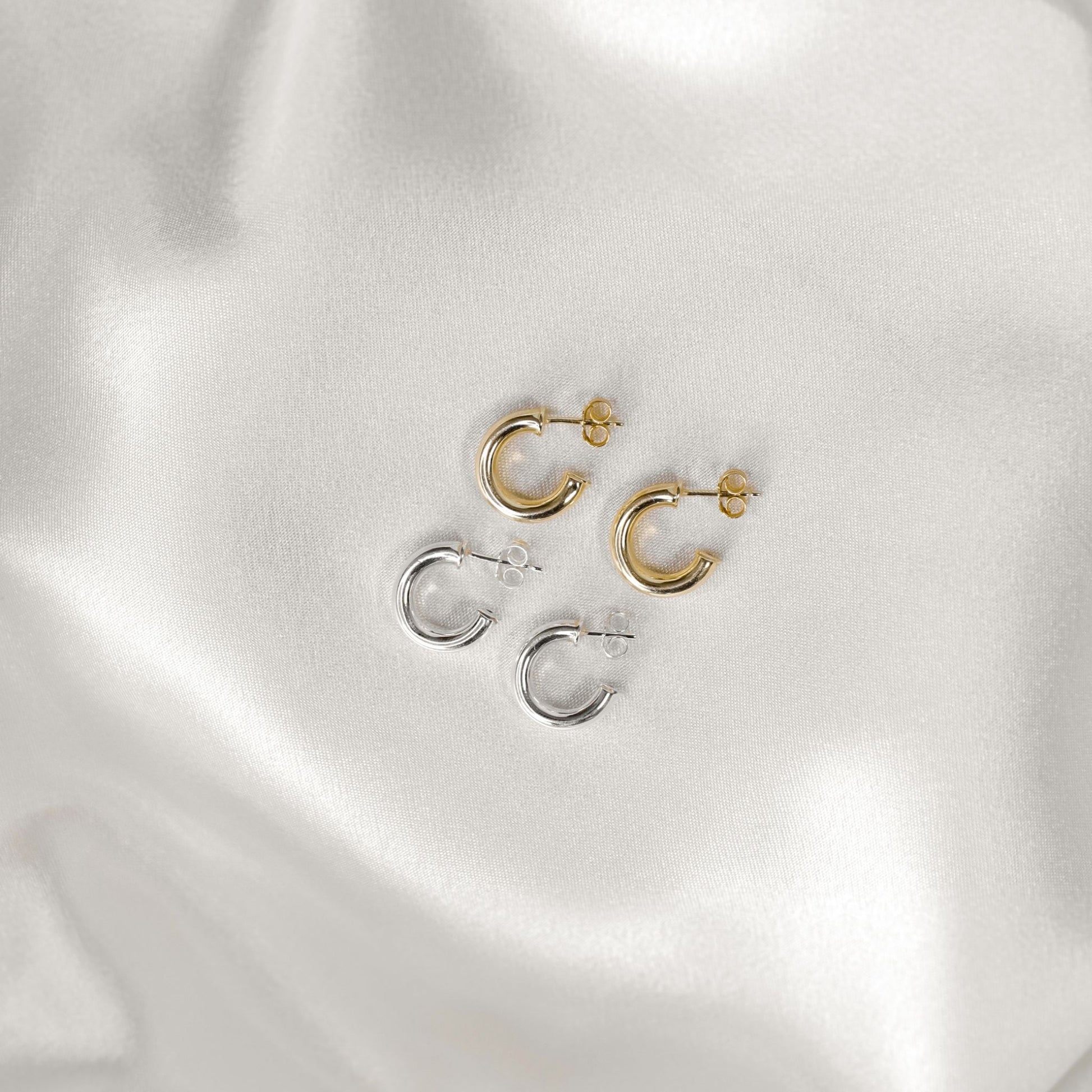 Tube Hoop Earrings - Robyn Real Jewels