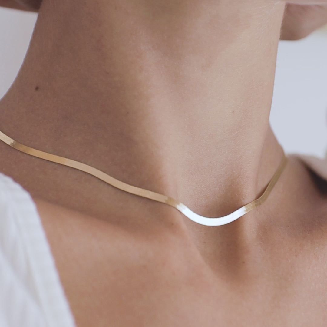 Herringbone Necklace -Robyn Real Jewels