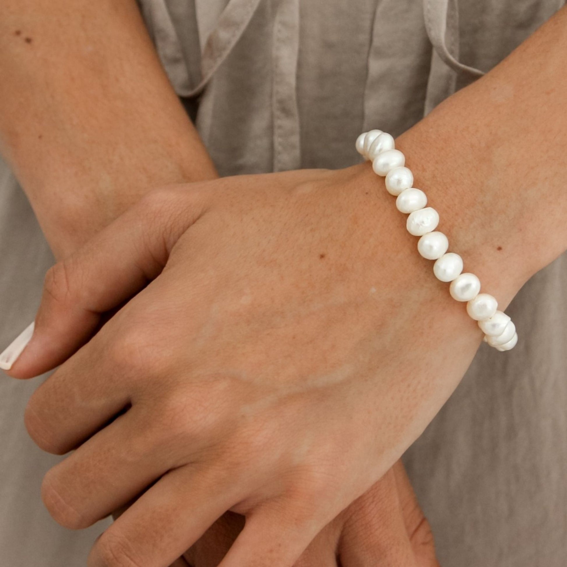 Pearl Nugget Bracelet - Robyn Real Jewels 