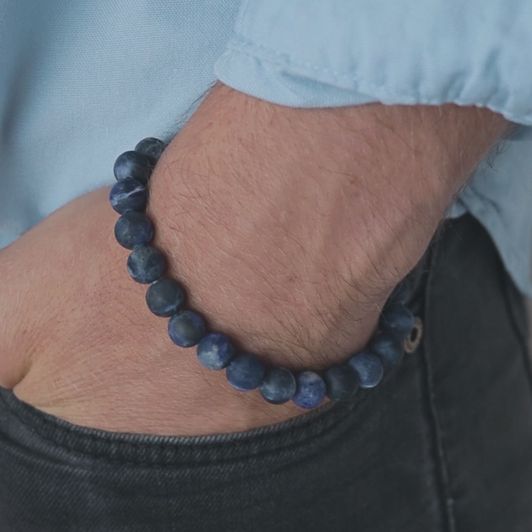 Sodalite Mens Bracelet - Robyn Real Jewels