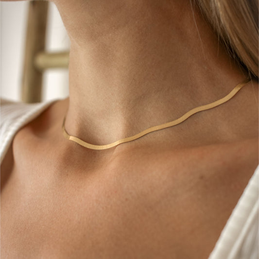Herringbone Necklace -Robyn Real Jewels 