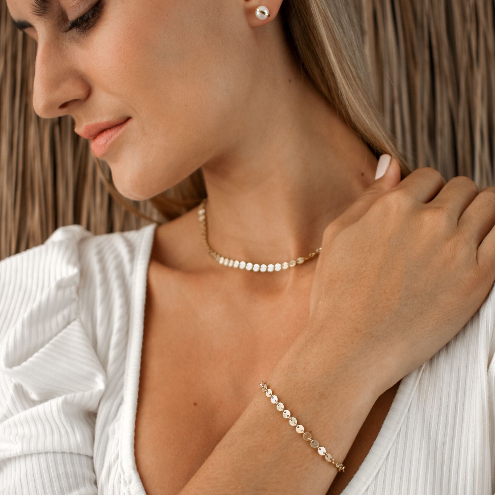 Sequin Layer Necklace - Robyn Real Jewels