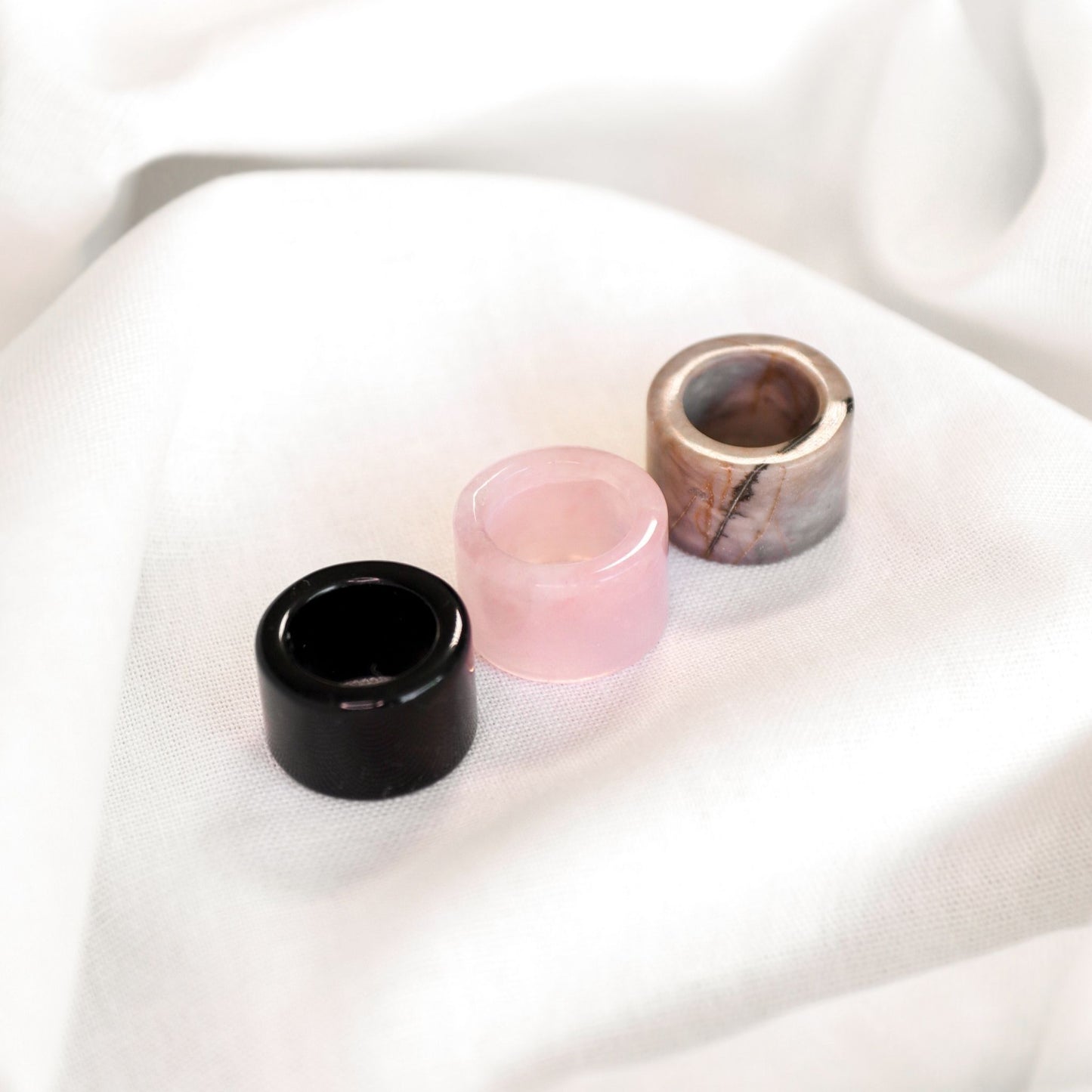 Black Onyx Round Ring - Robyn Real Jewels