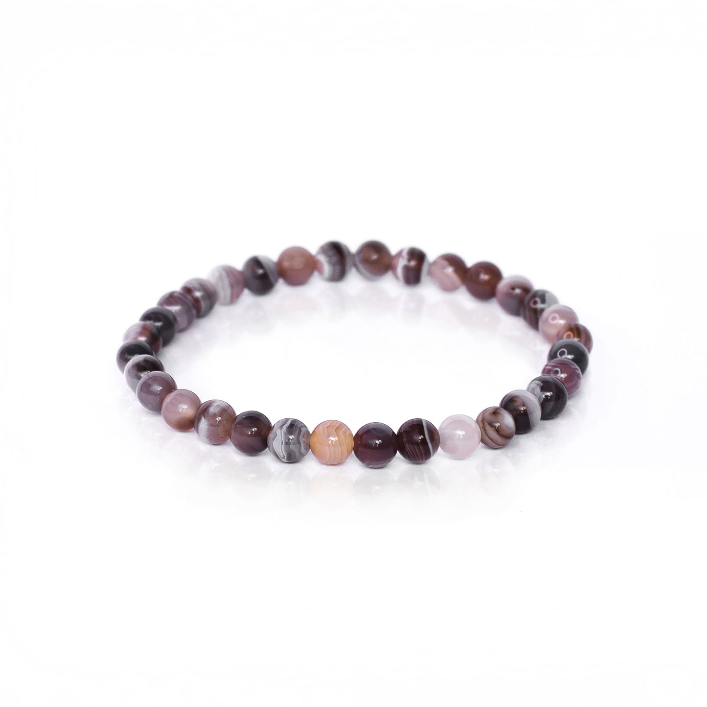 Robyn Real Jewels - Botswana Grey Agate Stone Bracelet