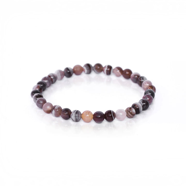 Robyn Real Jewels - Botswana Grey Agate Stone Bracelet