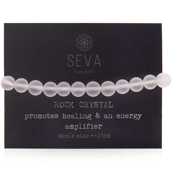Rock Crystal Mens Bracelet front card