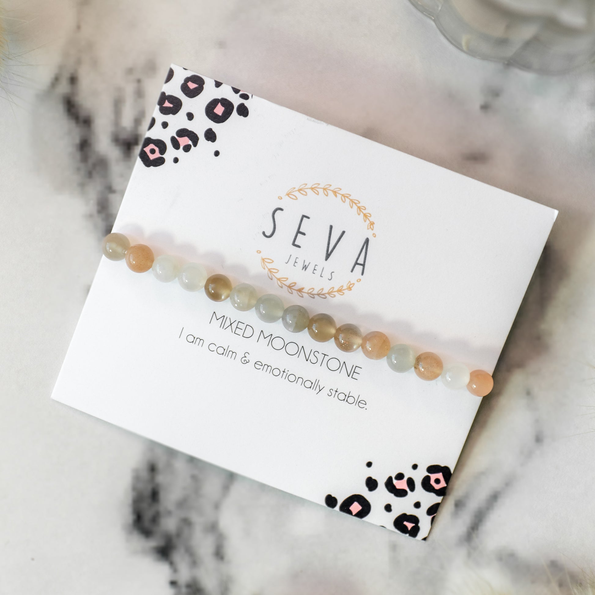 Mixed Moonstone "Safari" Bracelet card
