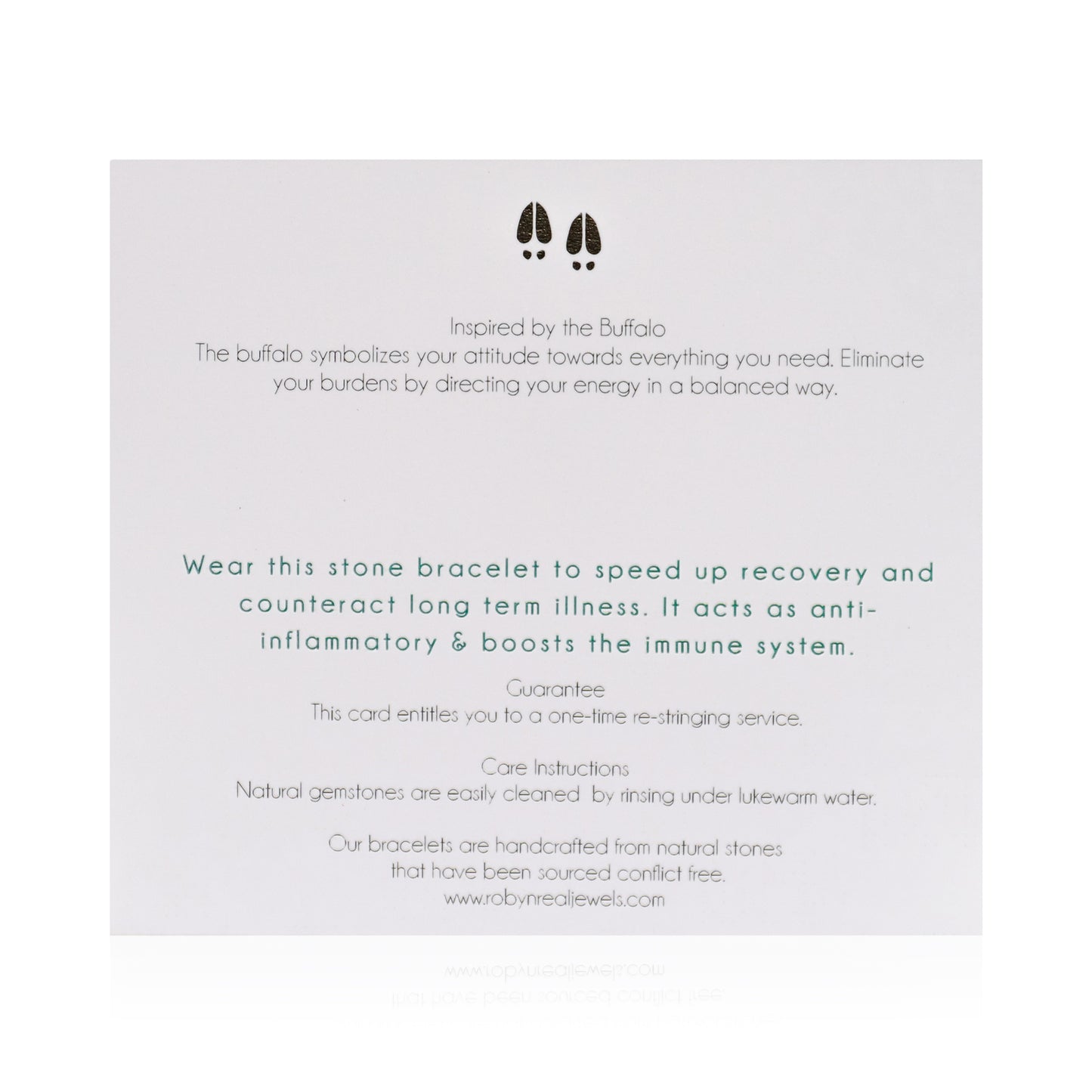Moss Agate "Safari" Bracelet back card