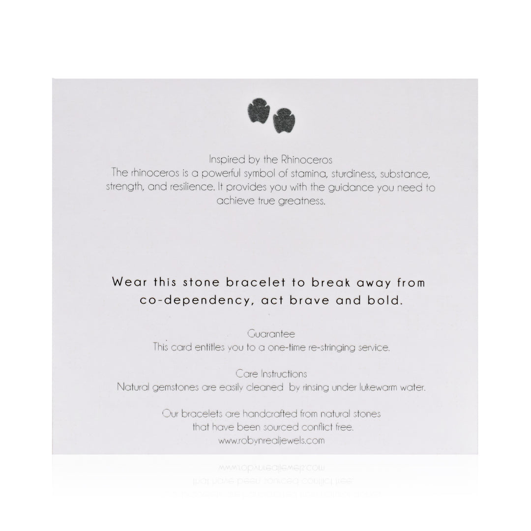 Magnesite "Safari" Bracelet back card