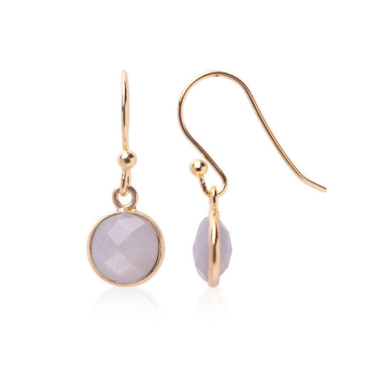 Grey Moonstone "Riley" Earrings - Robyn Real Jewels