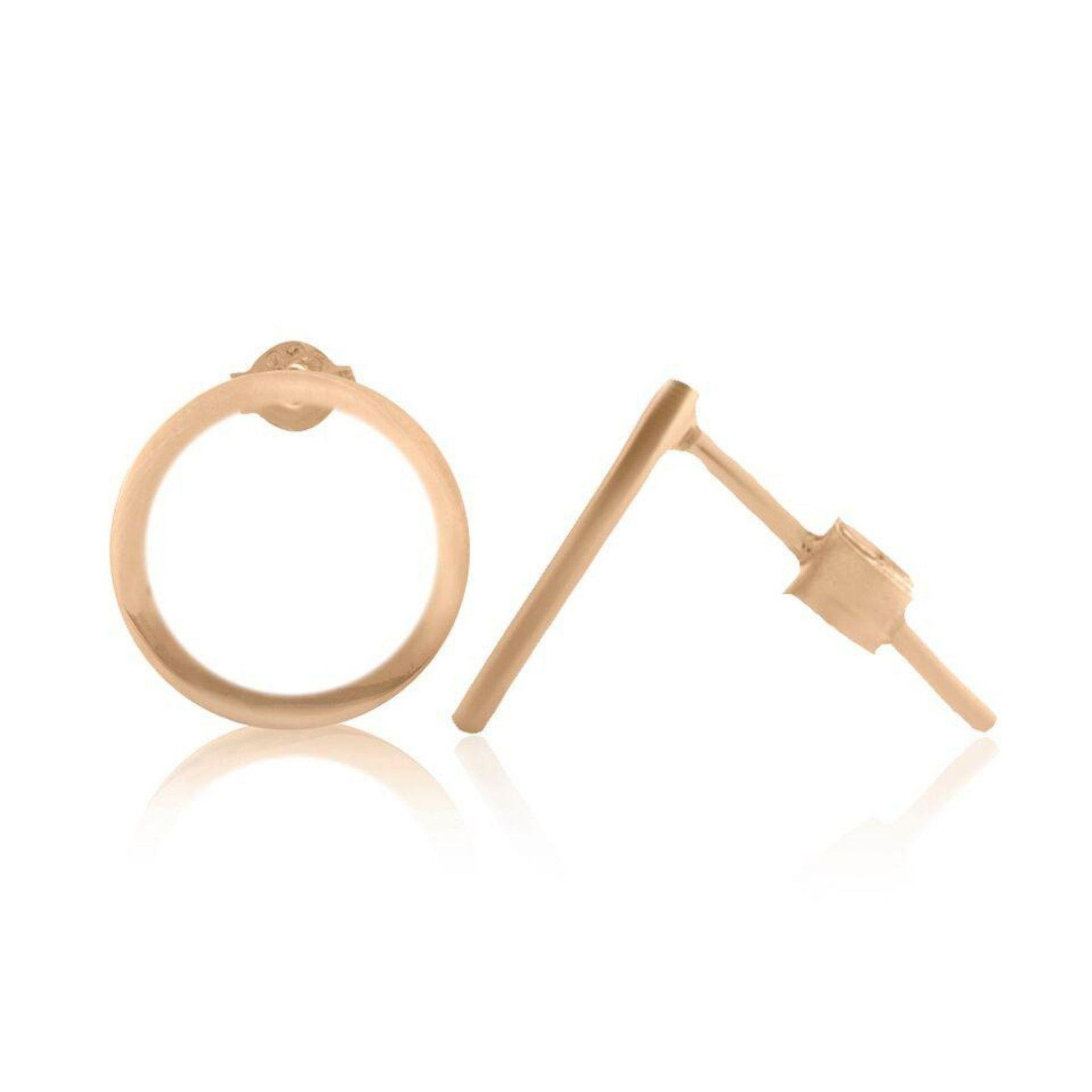 Hollow Circle Studs Earrings - Robyn Real Jewels