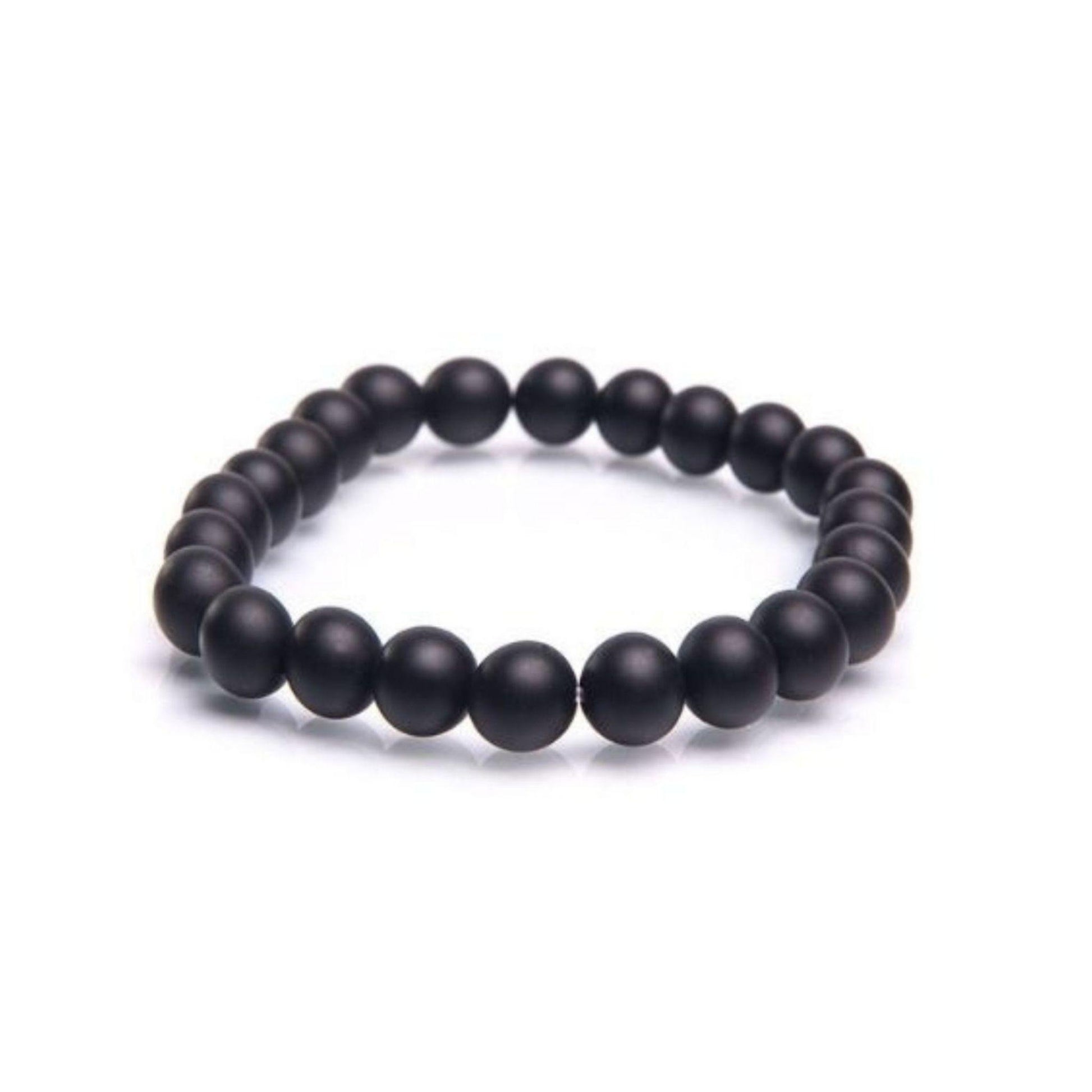 Black Onyx Stone Men's Bracelet - Robyn Real Jewels