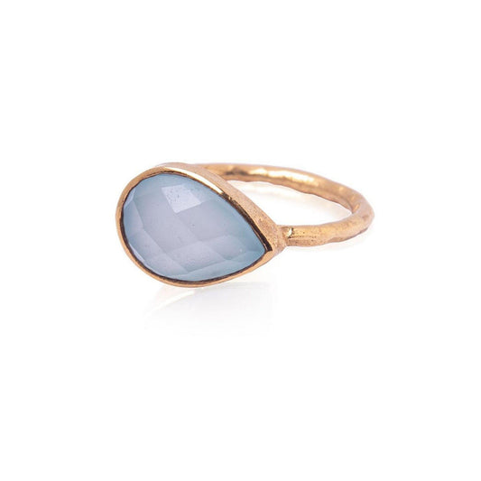 Aqua Chalcedony "Sophia" Ring - Robyn Real Jewels