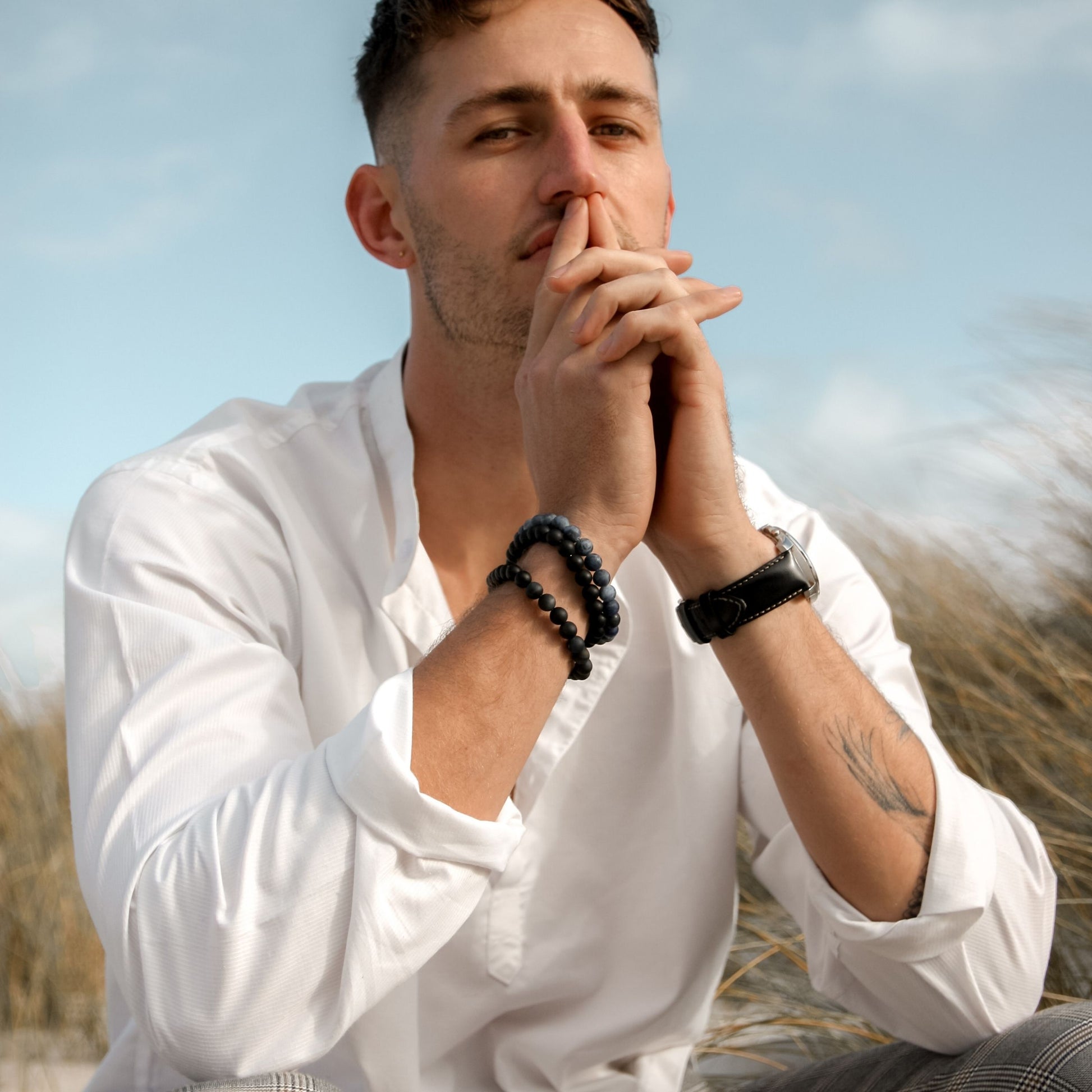 Sodalite Men's Bracelet model image 