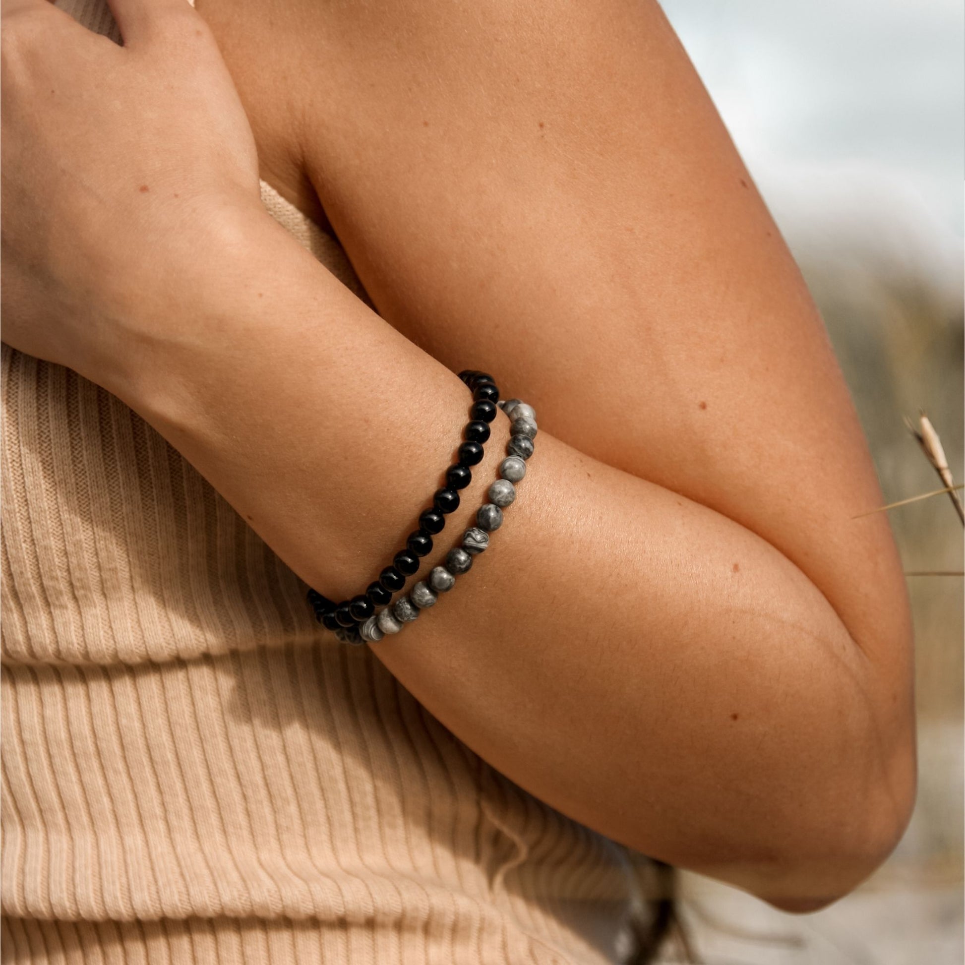Crazy Lace Agate Stone Bracelet model image 