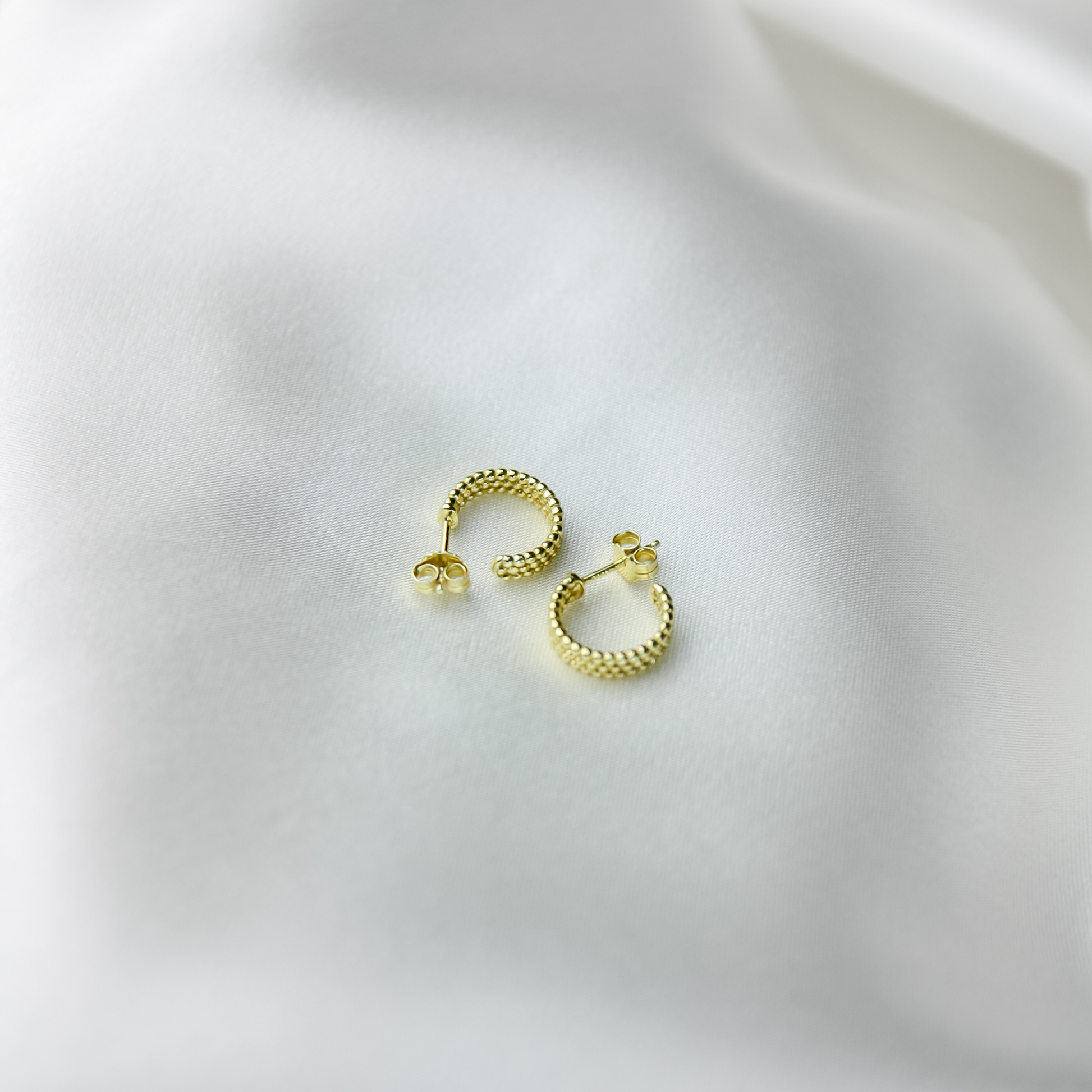 Thick Beaded Hoops - Robyn Real Jewels