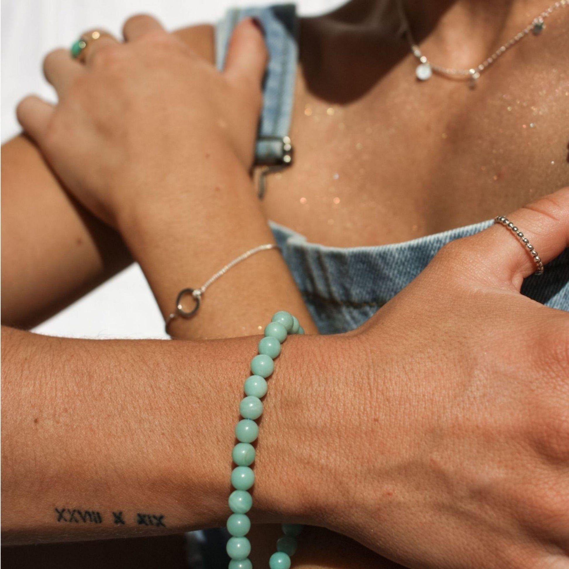 Amazonite Stone Bracelet - Robyn Real Jewels