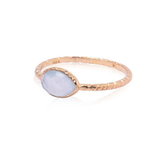 Aqua Chalcedony "Ava" Ring - Robyn Real Jewels