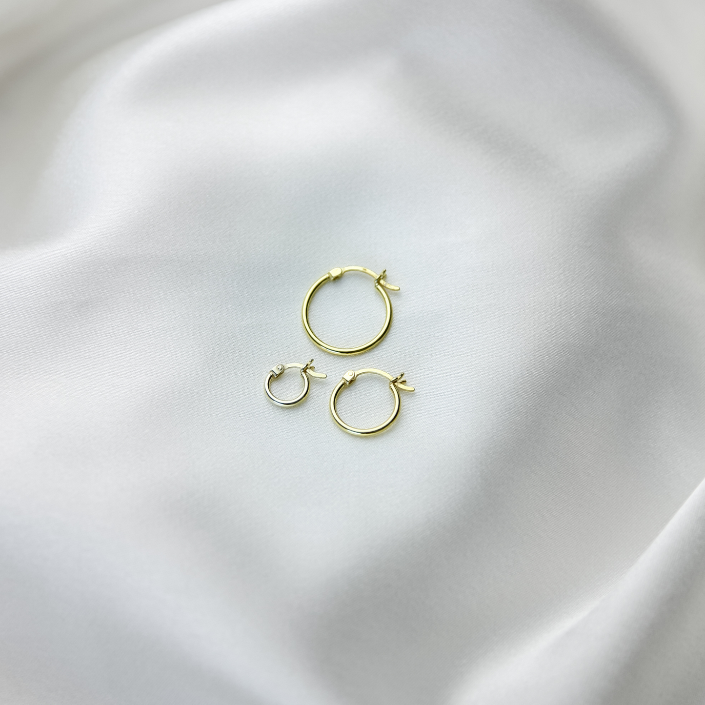 Classic Large Hoop Earrings - Robyn Real Jewels