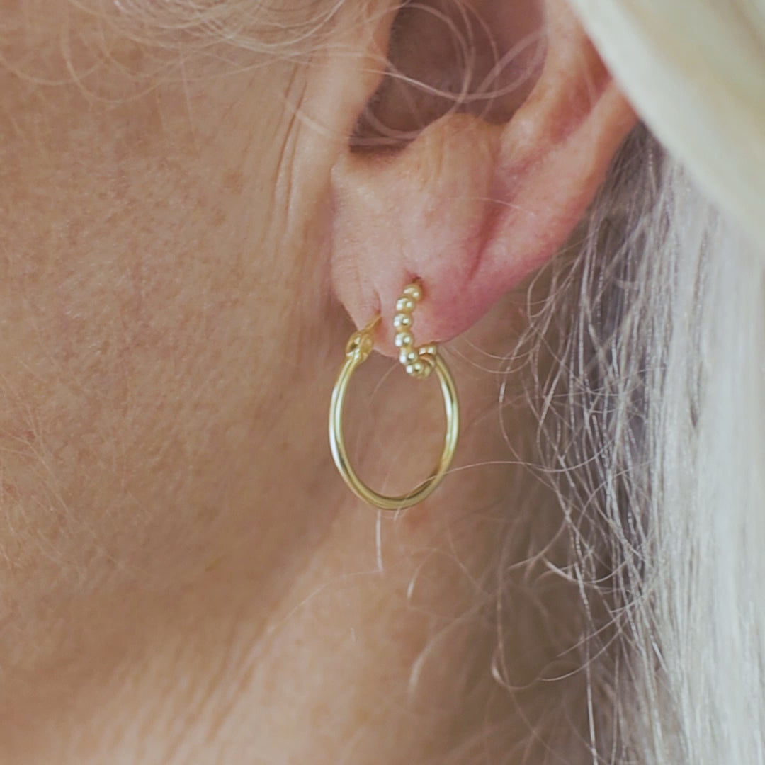 Beaded Hoops - Robyn Real Jewels