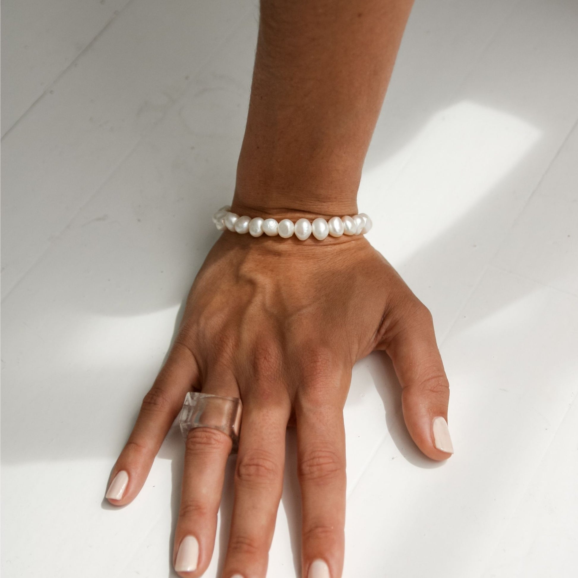 Clear Quartz Square Stone Ring - Robyn Real Jewels